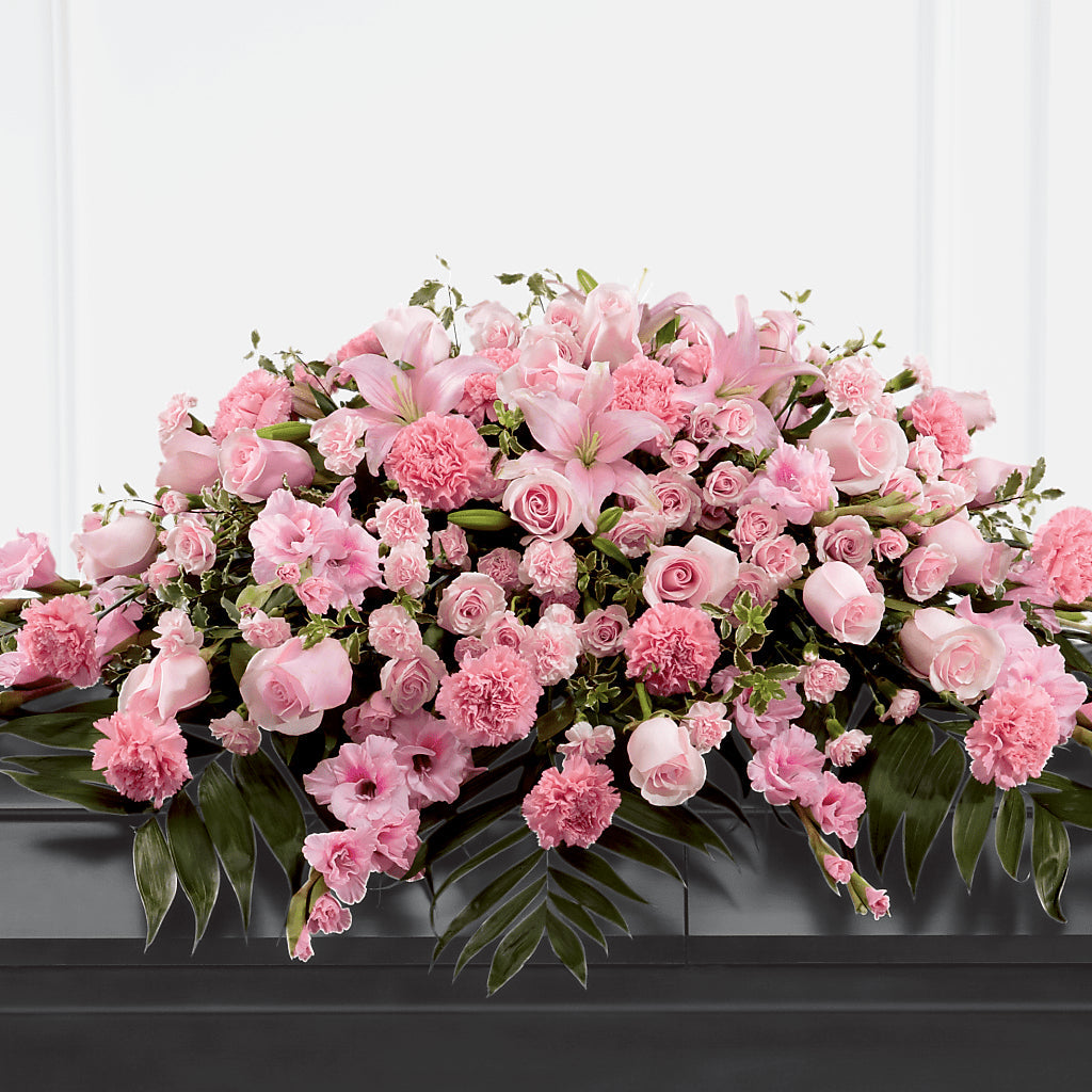 Garden of Comfort Casket Spray (Standard) – Seasons Design Studio-fmi, Houston TX