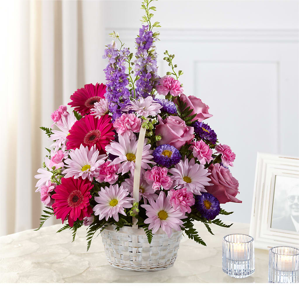 Pastel Peace Basket – Seasons Design Studio-fmi, Houston TX