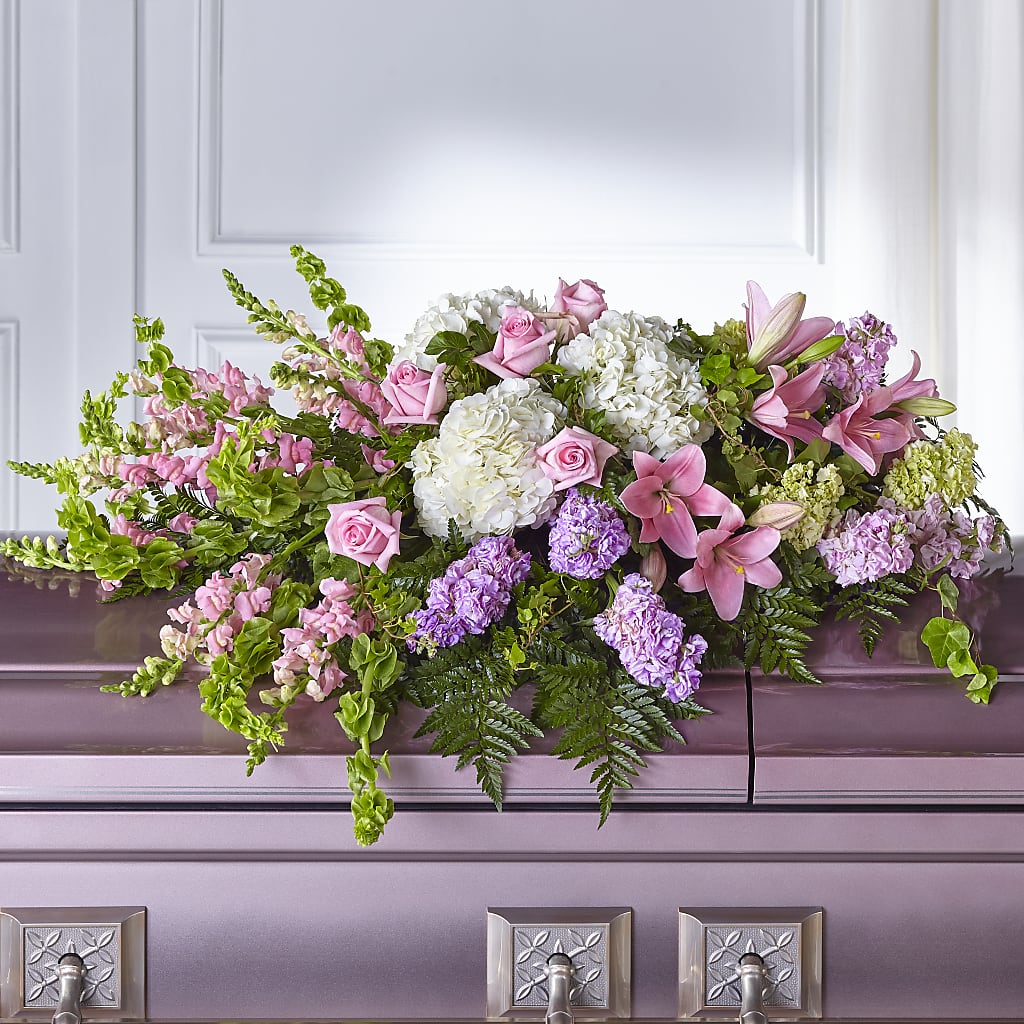 Life's Gratitude Casket Spray – Seasons Design Studio-fmi, Houston TX