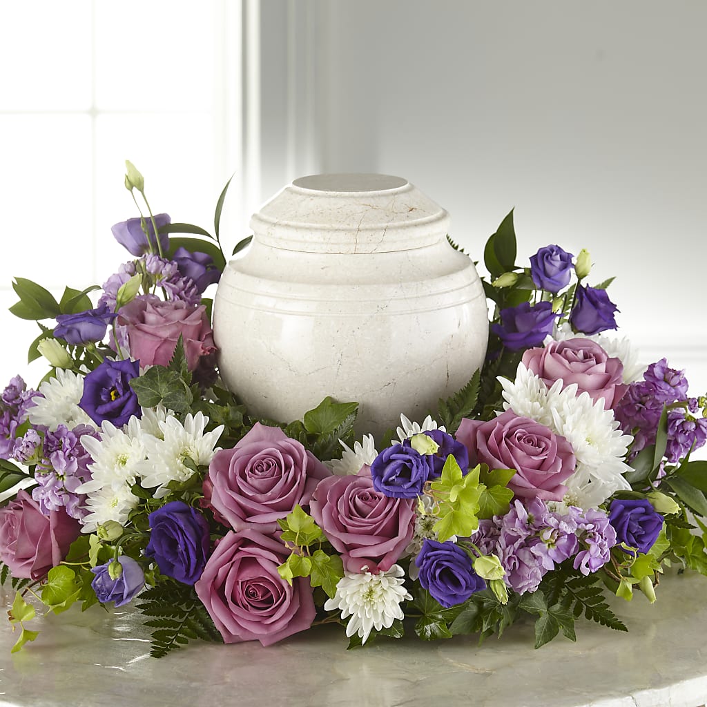 Blooming Sympathy Cremation Adornment – Seasons Design Studio-fmi, Houston TX