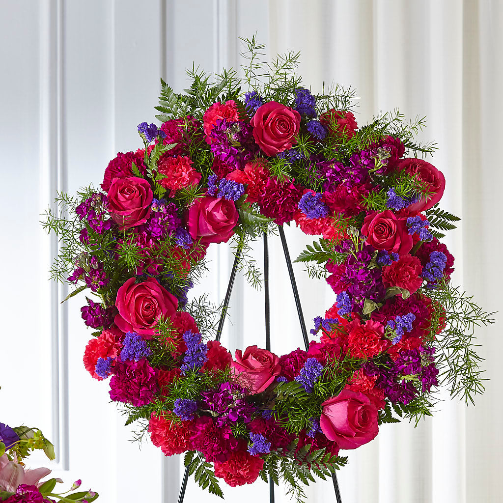 Calming Colors Wreath – Seasons Design Studio-fmi, Houston TX