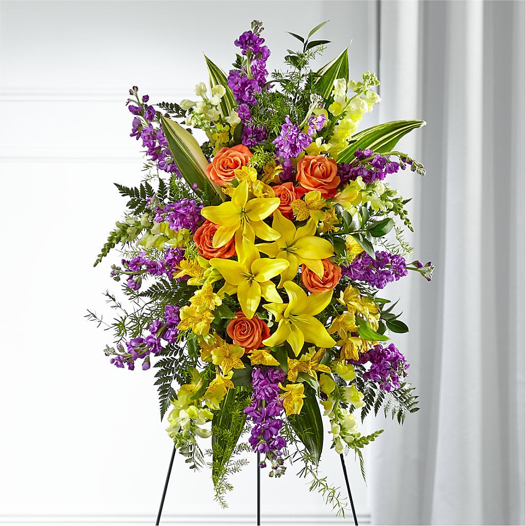 Thoughtful Prayers Standing Spray – Seasons Design Studio-fmi, Houston TX