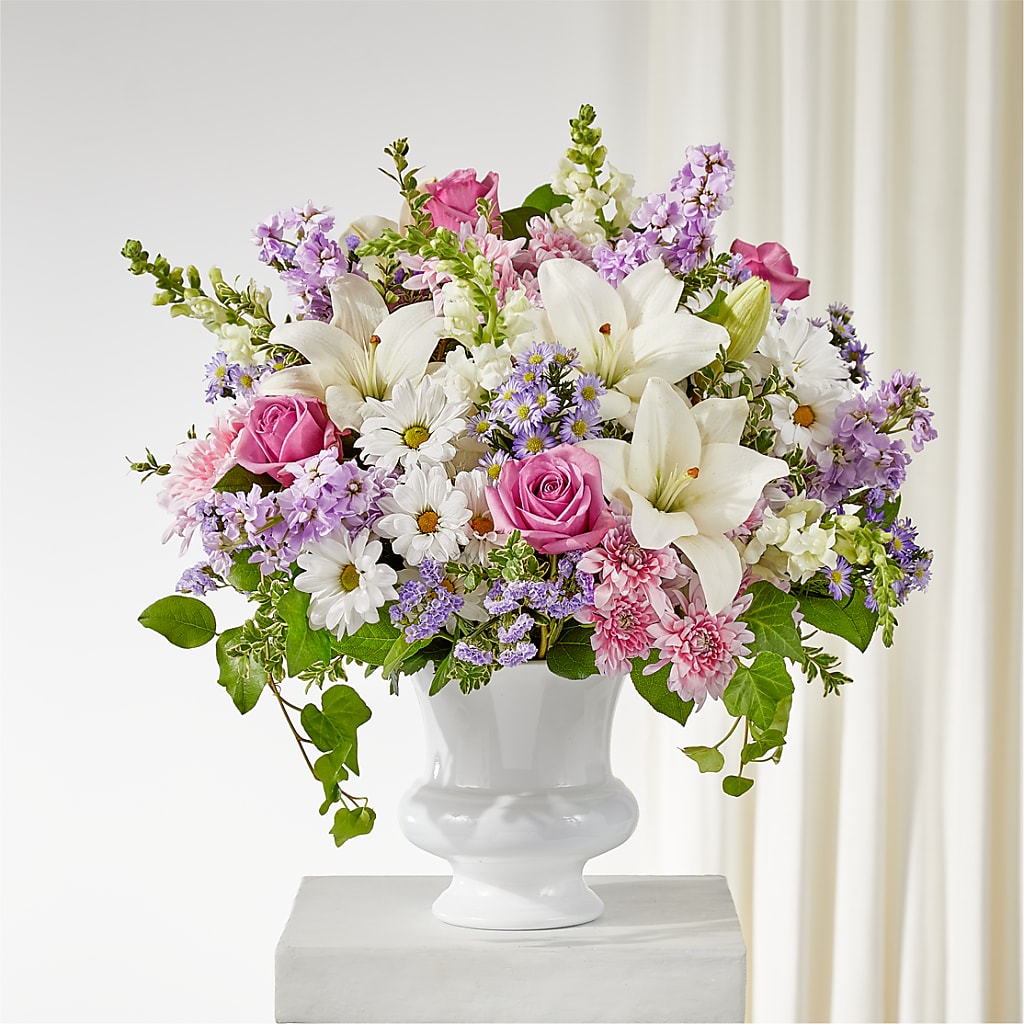 Remarkable Life Urn Arrangement – Seasons Design Studio-fmi, Houston TX