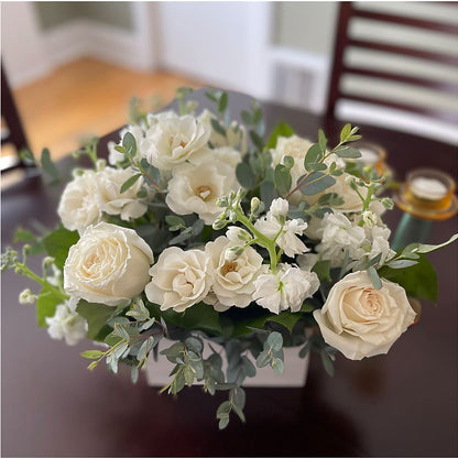 Fresh Linen Box Bouquet –  Seasons Design Studio-fmi, Houston TX
