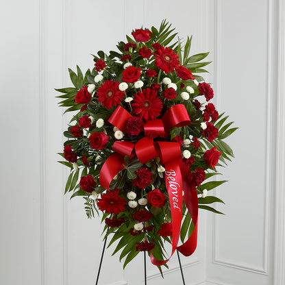 Treasured Memories Standing Spray –  Seasons Design Studio-fmi, Houston TX