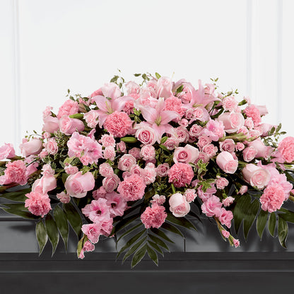 Garden of Comfort Casket Spray (Standard) –  Seasons Design Studio-fmi, Houston TX