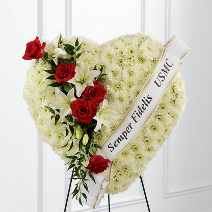 Heartfelt Hero Standing Heart –  Seasons Design Studio-fmi, Houston TX