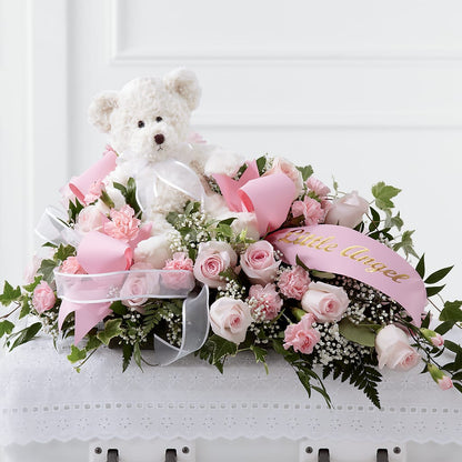 Touch of Sympathy Casket Spray –  Seasons Design Studio-fmi, Houston TX