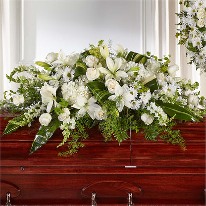 Abundance Casket Spray –  Seasons Design Studio-fmi, Houston TX