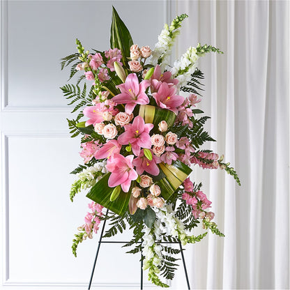 Elegant Embrace Standing Spray –  Seasons Design Studio-fmi, Houston TX