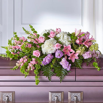 Life's Gratitude Casket Spray –  Seasons Design Studio-fmi, Houston TX