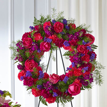 Calming Colors Wreath –  Seasons Design Studio-fmi, Houston TX