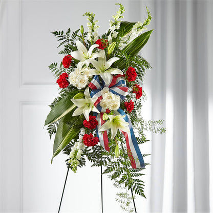 Stars of Life Standing Spray –  Seasons Design Studio-fmi, Houston TX