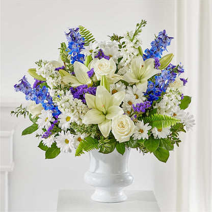 Expressions of Hope Urn Arrangement –  Seasons Design Studio-fmi, Houston TX